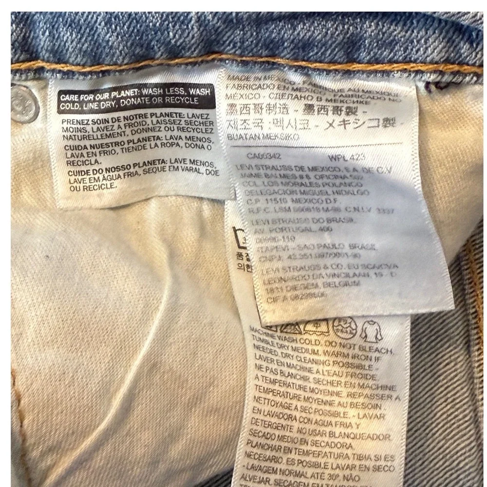 Levis‎ 541 Athletic Taper Mens Jeans 36x34 Light Wash Blue Denim